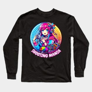 Shooting gamer girl Long Sleeve T-Shirt